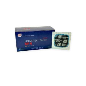 Caja de parches Rema Tip Top Universal UP 6 con un parche individual al frente